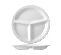 Plate 3 Compartments Porcelain Naples White 30 Cm Saturnia