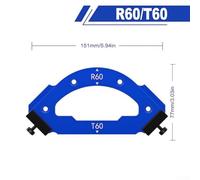 Plate Alloy Woodworking Corner Angles for Inner Plus Outer R Limit Tangle Positioning Gadget with Double Template Support Aluminum Various (RT60)