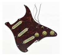 Plate Alnico Single Pickup Set Three-layer Guitar Plate Guitar Accessories (Color : Brown)