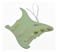 Plate Alnico Single Pickup Set Three-layer Guitar Plate Guitar Accessories (Color : Green)