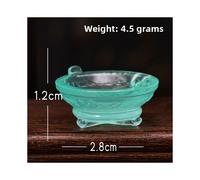 (Plate) Bronze Resin Simulated Ware Ornament With Glowinthedark Effect For Home Display