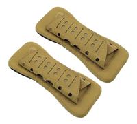 Plate Carrier Shoulder Pads, Shoulder Strap Cushion 2 Pack, Breathable Mesh Padding with Hook & Loop Fastener, Shock Absorbing Cushions for Outdoor Vest Backpack Straps Khaki
