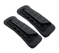 Plate Carrier Shoulder Pads, Shoulder Strap Cushion 2 Pack, Breathable Mesh Padding with Hook & Loop Fastener, Shock Absorbing Cushions for Outdoor Vest Backpack Straps Black