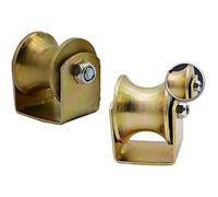 Plate Casters Heavy Duty U-Groove Caster Wheel,Sheaves Track,Pulley Directional Roller,Double Bearing Castor,for Iron Doors,Sliding Doors,Wire Rope Rail,Color Plating Castors (Size : Slot widt(Slot wi