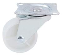 Plate Casters Lightweight 1 Inch 125 Inch White PP Flat Bottom Wheel Wear- Universal Casters Cart Wheel Pulley Furniture Casters 4pcs Castors Casters(4pcs 1.5inch)
