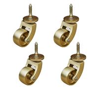 Plate Casters Solid Castor Caster Wheels,Universal Furniture Casters,Stem Screw Type Polished,Casters Mute Suitable for Sofas Piano Feet,Load Capacity 75kg Castors Casters