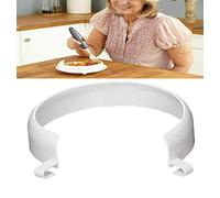 Plate Food Guard for Parkinson Patient, Clip-On Spill Prevention Scooping Food Dining Aid Assistant, Eating Easier for Disabled, Elderly, Handicapped and Stroke