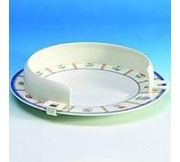 Plate Guard - Plate Surround - Disability Eating Aid - One Handed Eating Aid (Pack of One, White)