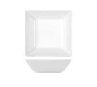 Plate H&H Boston 17X17 White Square In Stoneware