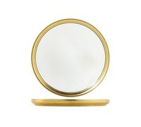 Plate H&H Goldie Gold Leaf 28cm Glass