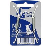 Plate Hanger for Wall No.0 - Fits 3.5-5 Inch Plates, Extra Strong Wire, Invisible White Plate Holder, Decorative Wall Plate Display Hanger for Art, Home Decor