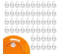 Plate Hangers - Transparent Adhesive Disc Mount, Invisible Wall Display Support, Strong Sticker Hook, Damage Free Hanging Solution for Decorative | for Bathroom Kitchen Gallery Hallway Interior Decor