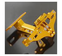 Plate Holder For Keeway For RKF 125 For RKF125 2018-2023 2022 2021 2020 2019 Motorcycle Accessores Rear License Plate Mount Holder Turn Signal Lights Mount License(Gold)