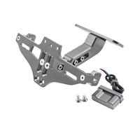 Plate Holder For Keeway For RKF 125 For RKF125 2018-2023 2022 2021 2020 2019 Motorcycle Accessores Rear License Plate Mount Holder Turn Signal Lights Mount License(Gray)