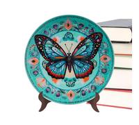 Plate Jigsaw Puzzle,With A Exhibition Stand Three-Dimensional Desktop Decoration | Jigsaw Puzzles for Adults | for Living Room Office Tabletop Wall Birthday