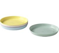 Plate, Mixed Colours Assorted Colours 6 Piece