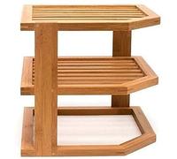 Plate rack 3 Tier Corner Shelf Unit Cupboard Organizer Shelf Storage Space Saver Unit Tidy Free Standing Bathroom Desktop Space Saving Idea Caravan Camping Multi Tier Plates Organizer