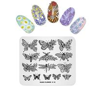 Plate Stamp Plate Flower Butterfly Multi-Pattern Stamping Template Print Image Nail Art Stamper Tool Nails
