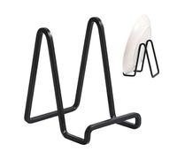 Plate Stand For Display,Exquisite 6 Inch Metal Frame Holder Easel P-late Dish Display Stand For Home Kitchen Office,Black Iron Easels For Photo Pictures Signs Books Decorative Dish And Tabletop
