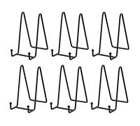 Plate Stands for Display - Iron Easel Stand Plate holder Display stand Picture Frame Stand for Pictures | Photo|Decorative Plate |Dish | Tabletop Art - 6 inch-Black