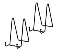 Plate Stands for Display - Iron Easel Stand Plate holder Display stand Picture Frame Stand for Pictures | Photo|Decorative Plate |Dish | Tabletop Art - 6 inch-Black