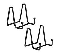 Plate Stands for Display - Iron Easel Stand Plate holder Display stand Picture Frame Stand for Pictures | Photo|Decorative Plate |Dish | Tabletop Art - 3 inch-Black