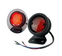 Plate Tail Lights for Sportsters Bo&bber Motorcycle Rear Side Mount Round Taillight Integrated Number Plate Bracket