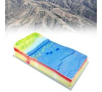 Plate Tectonics Model, 3D Geographical Tectonic Plate Model, Clear Color Division and Realistic Simulation Design, Plate Structure and Surface Morphology Model, for Geography Demonstration