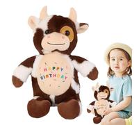 Plateau Cow Plush Animal, Plateau Cow Plush Toy, Plateau Hugging Animal Plush Pillow, Realistic Cow Plush Animals