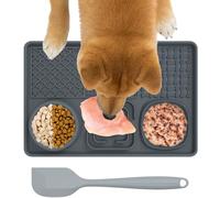 Plateau De Léchage Chien - Distributeur Lent | 12 Pouces Silicone | Coussin De Massage Pour Beurre De Cacahuète Et Yaourt, Réduction De L'Anxiété, Polyvalent Plateau De Léchage Chien