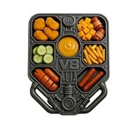 Plateau De Service Snack V8 - Plateau Alimentaire Décoratif Et Polyvalent Pour Pique-Nique, Bar, Mariage, Fête, Camping, Anniversaire, Buffet, Restaurant & Cuisine Extérieure