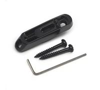 Plated E Bass Bridge Kits, 4 Separate Bridges with Brass Saddles, Keys Included, for Luthiers and Musicians Professional Electric Bass Guitar Bridge Base Plate