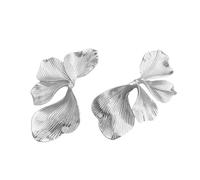 Plated Leaves and Flower Earrings Sturdy Alloy Construction Great for Adding Stylish to Any Look Party Wear Gold Earrings
