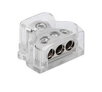 Plated Power Ground Distribution Block 1 In 3 Out Car Audio Stereo Amp Accessory for Caravan Ship Line Distribution Circuit