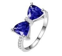 Plated Rings Colourful Butterfly Ring Bow Knot Rings Personalised Ring for Women Rings Wehrmacht, D, Copper, No Gemstone