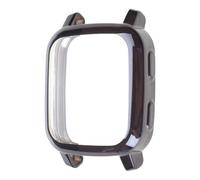 Plated TPU Protective Case Frame Screen Protector Cover Shell Compatible with Venu SQ 2 Soft Protective Three Glass Screen Protector Privacy Lens Housing Cover Case for Venu SQ 2