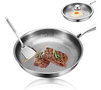 Platefull Titanium Pan, 2026 Upgrade to 100% Non-Toxic Titanium Pan, Non Stick Chemical-Free, Extreme Heat-Resistant & Lasts a Lifetime (12.59in, No Lid)