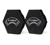PlateMate Microload Pair 2 1/2 lb. Magnetic Hex Weights (5 lb. Set). Metal Dumbbells Only