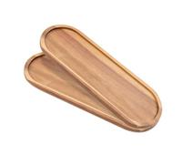 Plates 35 x11cm Bathroom Vanity Wood Trays for Home Decor - for Counter Wood Small Decorative Tray, Kitchen Soap Tray,Comestic Holder Bathtub Organizer (35 x11cm) (1)