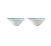Plates Creative Dinner Plate Household Soup Bowl Instant Noodle Bowl Salad Bowl Large Soup Bowl White Stone Pattern Ceramic Tableware Dishes(B)