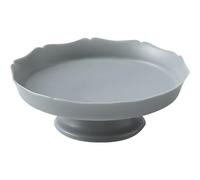 Plates Restaurant High-Foot Fruit Plate Venue Snack Plate Hong Kong-Style Western Restaurant Dish Plate Creative Dinner Plate Dinner Dinnerware(A)