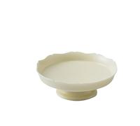 Plates Restaurant High-Foot Fruit Plate Venue Snack Plate Hong Kong-Style Western Restaurant Dish Plate Creative Dinner Plate Dinner Dinnerware(B)