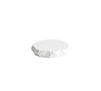Plates White Special-Shaped Ceramic Stone Pattern Western Dinner Plate Flat Plate Tray Dish Plate Hotel Restaurant Hotel Cold Dish Tableware Dinner Dinnerware(B)