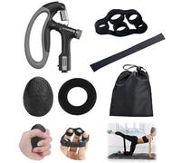 PLATEYTR 6pcs hand grips strengthener set, 10-100 kg adjustable resistance grip trainer forearm strengthener non-slip grip strengthener for muscle toning hand finger exercise grips
