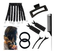 PLATEYTR 9 PCS No Heat Curls Set with Detachable & Adjustable Strips - Overnight Hair Rollers for Long & Short Hair