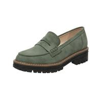 Platform 2025 Loafers for Women Chunky Heel,Womens Platform Loafers, Lug Sole Penny Dress Shoes Business Casual Walking Flats (Dark Green,5.5)