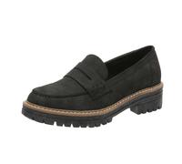 Platform 2025 Loafers for Women Chunky Heel,Womens Platform Loafers, Lug Sole Penny Dress Shoes Business Casual Walking Flats (Black,5)