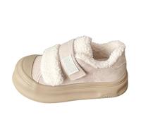 Platform Ankle Boots, Womens Boots Ankle - Comfort Non-Slip Booties Solid Color Round Toe Boot Fashion Versatile Shoes Wide Fit Basic Plush Lined Shoe Casual Winter Shoes Pink