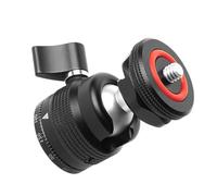 Platform Ballhead 1/4 Screw Tripod Mount Base For DSLR Cameras Various Devices Aluminium Alloy PTZ