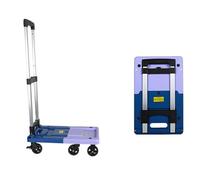 Platform Cart with Wheels 150 Kg Load Capaci Foldable Sto Space Saving Design Ideal for Deliveries Moving Travel & Schools (Purple)